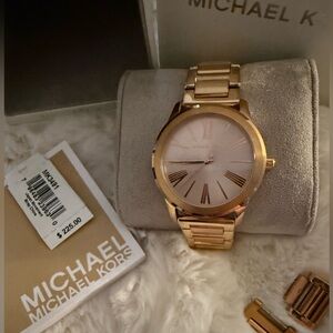 Michael Kors MK3491 Hartman Rose Gold Dial Rose Gold Stainless Women's Watch